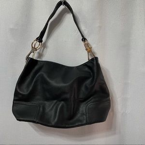 Dasein Hobo Black Vegan Leather Bag